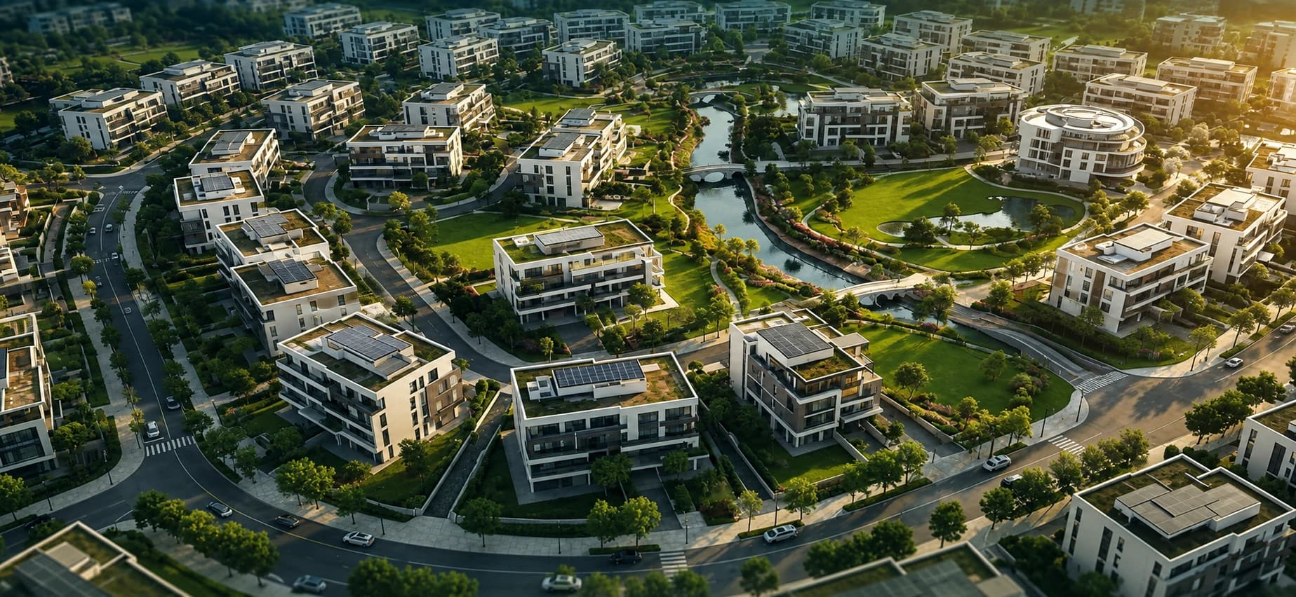Aerial view of Dholera SIR masterplan at night