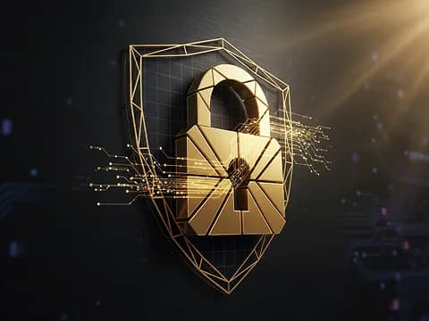 Illustration of a secured digital lock representing Dharohar's data security